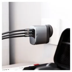 ALOGIC Rapid Power USB-A/USB-C Wall Charger for Multiple Brands, Space Gray/Black (WCM3X67-SGR)