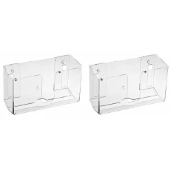 Alpine Industries Centerpull Paper Towel Dispenser, Clear, 2/Pack (432-CLR-2PK)