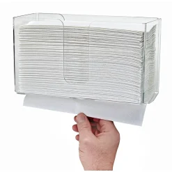 Alpine Industries Centerpull Paper Towel Dispenser, Clear, 2/Pack (432-CLR-2PK)