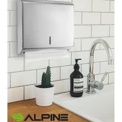 Alpine Industries Centerpull Paper Towel Dispenser, Stainless Steel, 2/Pack (481-2PK)