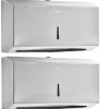 Alpine Industries Centerpull Paper Towel Dispenser, Stainless Steel, 2/Pack (481S-2PK)