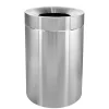 Alpine Industries Commercial Indoor Trash Can, 50 Gallon, Stainless Steel (475-50)