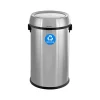Alpine Industries Commercial Indoor Single-Stream Indoor Recycling Station, 17 Gallon, Stainless Steel (ALP470-65L-1-R)