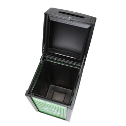 Alpine Industries GS Series Steel Recycling Bin, 40 Gallon, Green (ALP471-40-GS-S)