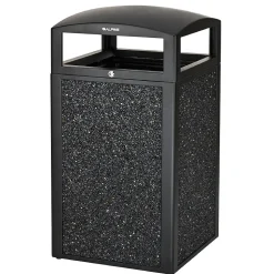 Alpine Industries GS Series Steel Trash Can & Recycling Bin Combo, 80 Gallon, Gray/Green (ALP471-40-GYGC-MK)