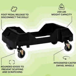 Alpine Industries Plastic Indoor Slim Trash Can with Lid, 23 Gallon, Multicolored, 3/Pack (477-PKD1)