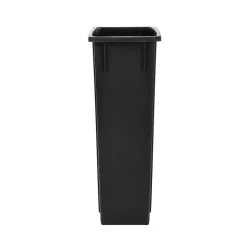 Alpine Industries Plastic Trash Can with Lid, 23 gallon, Black, 2/Pack (477-BLK-PKG1-2)