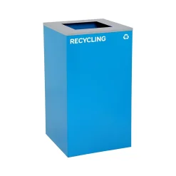 Alpine Industries Single-Stream Recycling Station, 29 Gallon, Blue (4450-BLU-S-RE)