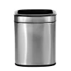 Alpine Industries Stainless Steel Indoor Trash Can with Liner, 2.6 Gallon, Silver (470-10L)