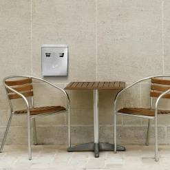 Alpine Industries Stainless Steel Outdoor Cigarette Receptacle (490-01-SS)