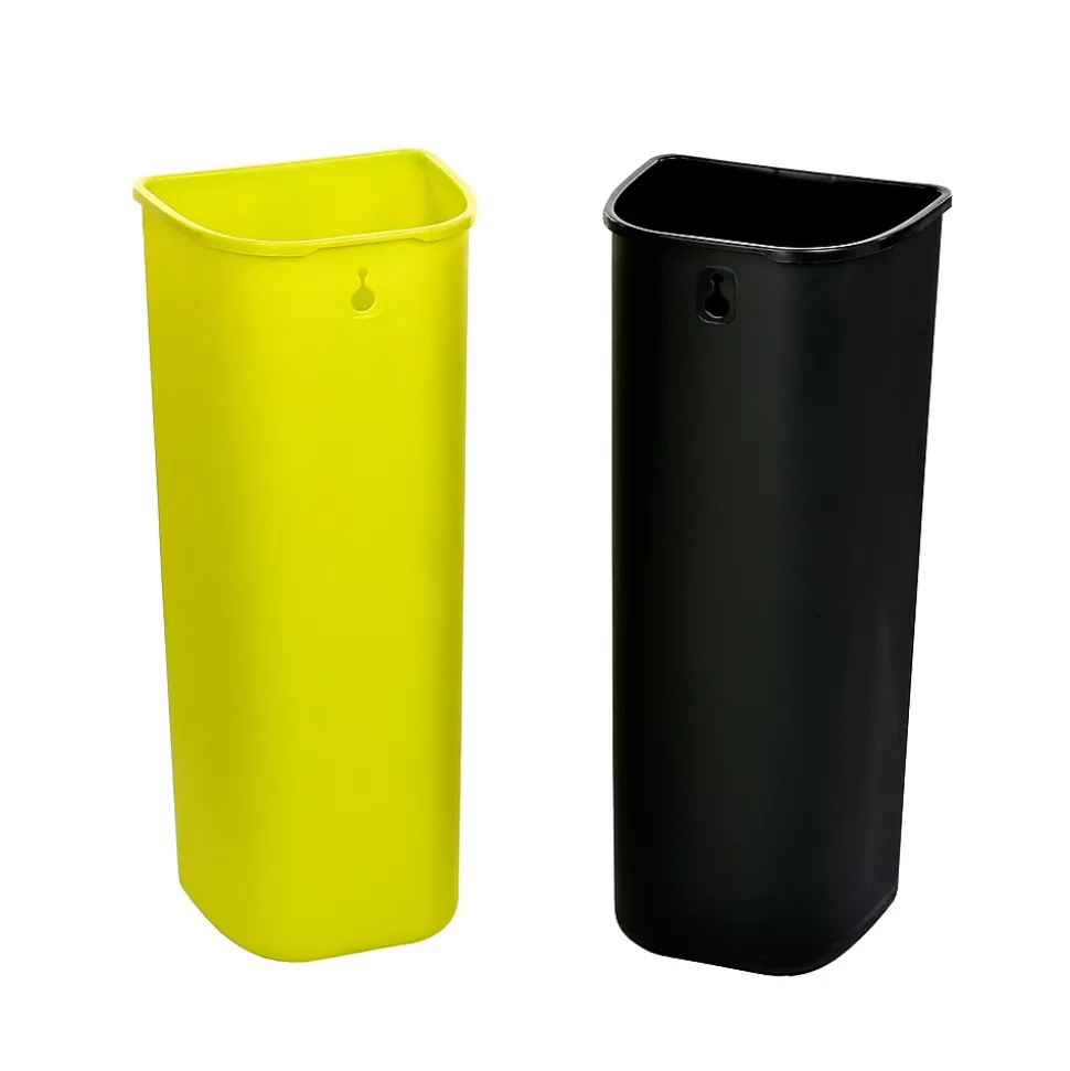 Alpine Industries Stainless Steel Trash Can with Open Lid, 10.5-Gallon, 2/Pack (ALP470-R-40L-2PK)