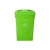 Alpine Polypropylene Can with Bottle Recycling Lid, 23-Gallon, Lime Green, 3/Pack (4778-3-LGRN-3)