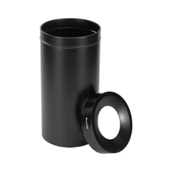 Alpine Stainless Steel Trash Can, 27-Gallon, Matte Black (ALP475-27-BLK)