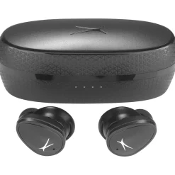 Altec Lansing NanoBuds Sport 2.0 Wireless Ambient Sound Earbuds, Bluetooth, Black (MZX5201-BLK-STK-6)