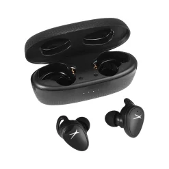 Altec Lansing NanoBuds Sport 2.0 Wireless Ambient Sound Earbuds, Bluetooth, Black (MZX5201-BLK-STK-6)