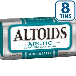 Altoids Arctic Sugar Free Wintergreen Mints, 9.6 oz., 8/Pack (209-00489)