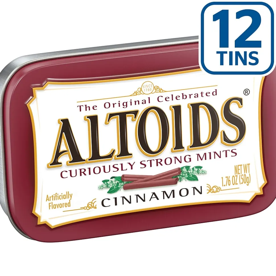 Altoids Cinnamon Mints, 21.12 oz., 12/Pack (209-00484)