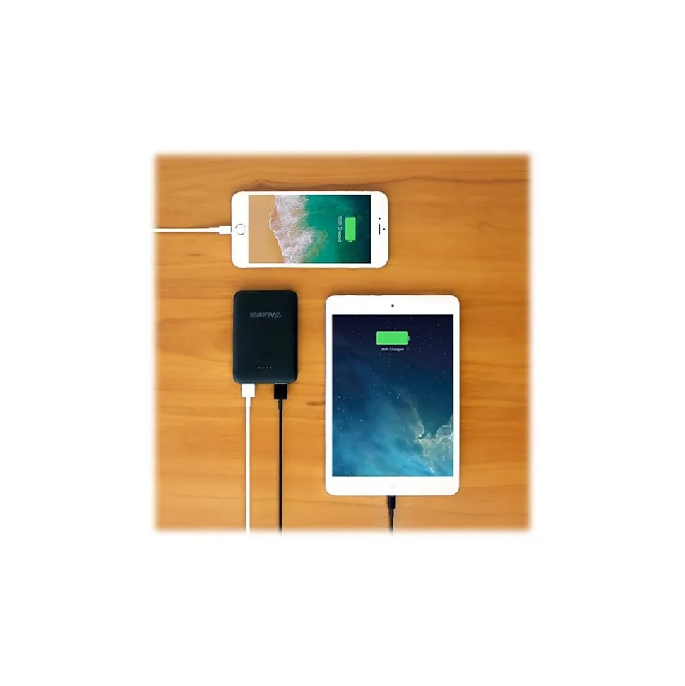 Aluratek USB Power Bank for Most Smartphones, 5000mAh, Black (ASPB5KF)
