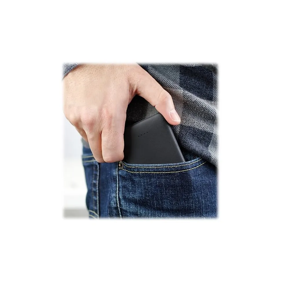 Aluratek USB Power Bank for Most Smartphones, 5000mAh, Black (ASPB5KF)