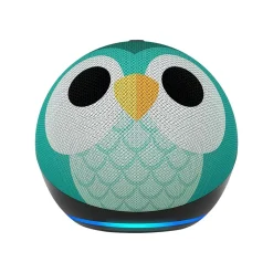 Amazon Echo Dot (5th Gen) Kids Bluetooth, Wi-Fi Wireless Smart Speaker, Owl (B09B9CD1YB)