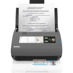 Ambir ImageScan Pro 820ix Sheetfed Desktop Scanner , Gray