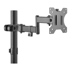 Amer Adjustable Full-Motion Pole Mount Monitor Arm, Up to 32