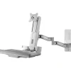Amer Adjustable Monitor Mounting Kit, Up to 24", White (AMR1WSL)