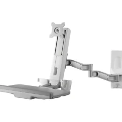 Amer Adjustable Monitor Mounting Kit, Up to 24", White (AMR1WSL)