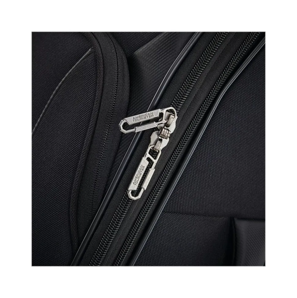 American Tourister 4 KIX 2.0 23.5" Carry-On Suitcase, 4-Wheeled Spinner, Black (142352-1041)