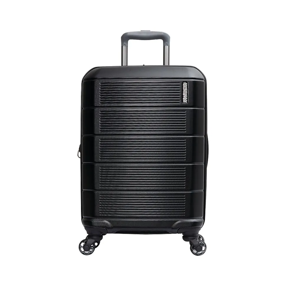 American Tourister Stratum 2.0 22" Hardside Carry-On Suitcase, 4-Wheeled Spinner, Jet Black (142348-1465)
