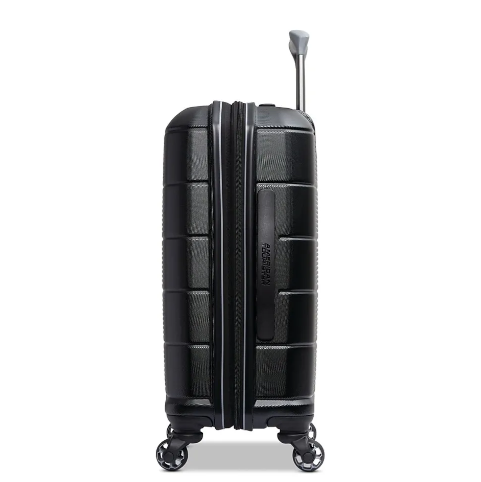 American Tourister Stratum 2.0 22" Hardside Carry-On Suitcase, 4-Wheeled Spinner, Jet Black (142348-1465)