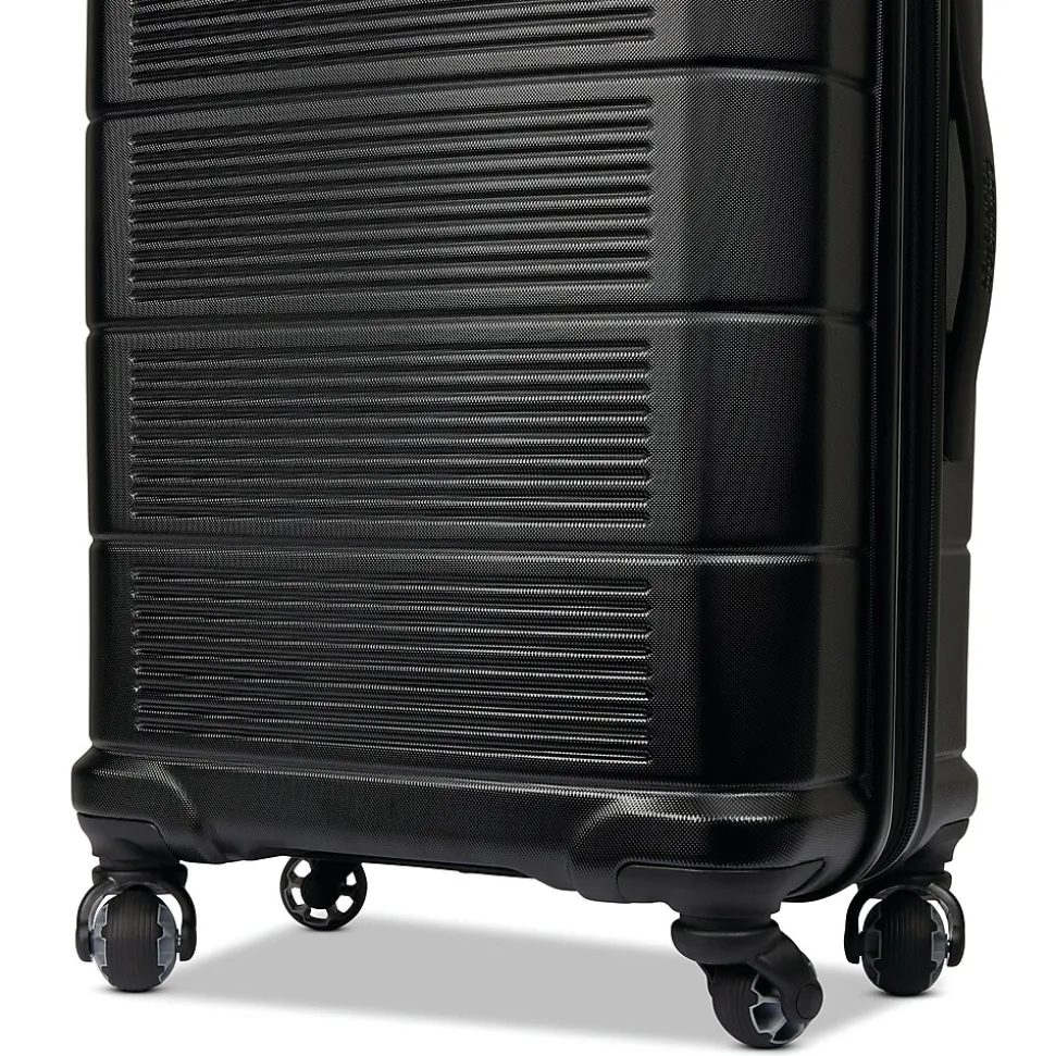 American Tourister Stratum 2.0 22" Hardside Carry-On Suitcase, 4-Wheeled Spinner, Jet Black (142348-1465)