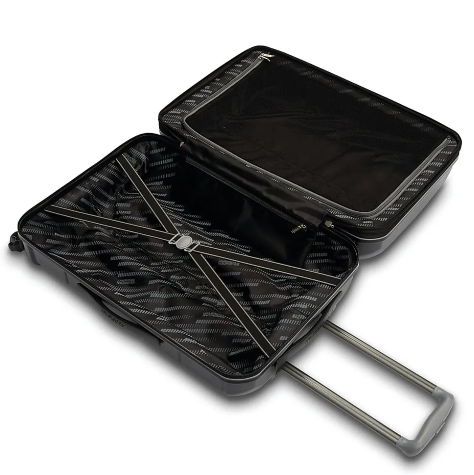 American Tourister Stratum 2.0 22" Hardside Carry-On Suitcase, 4-Wheeled Spinner, Jet Black (142348-1465)