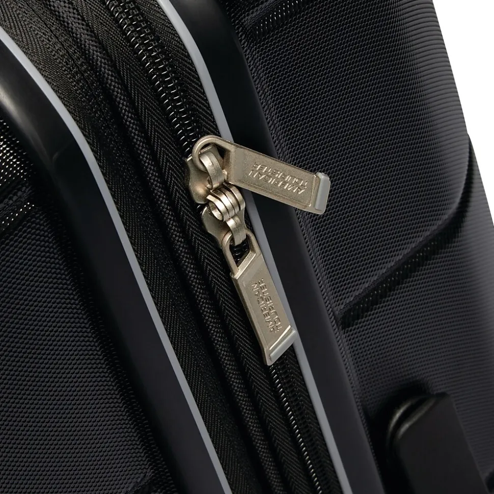 American Tourister Stratum 2.0 22" Hardside Carry-On Suitcase, 4-Wheeled Spinner, Jet Black (142348-1465)