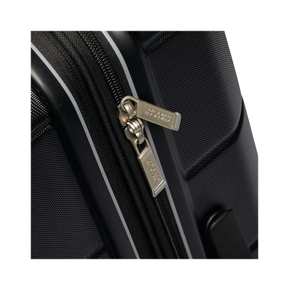 American Tourister Stratum 2.0 22" Hardside Carry-On Suitcase, 4-Wheeled Spinner, Jet Black (142348-1465)