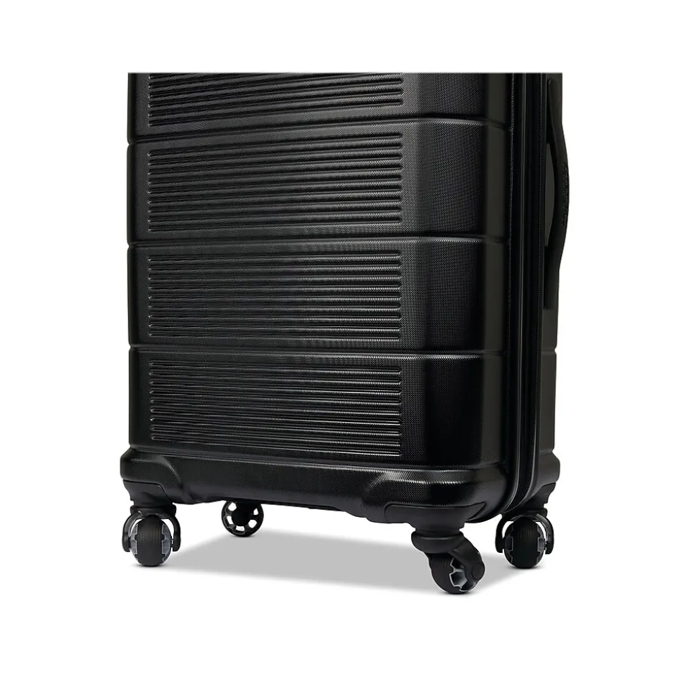 American Tourister Stratum 2.0 22" Hardside Carry-On Suitcase, 4-Wheeled Spinner, Jet Black (142348-1465)