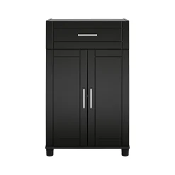 Ameriwood Callahan 39.25" Storage Cabinet with 2 Shelves, Black (6421414COM)