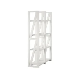 Ameriwood Crestwood 60"H 8-Shelf Bookcase, White (4465013COM)