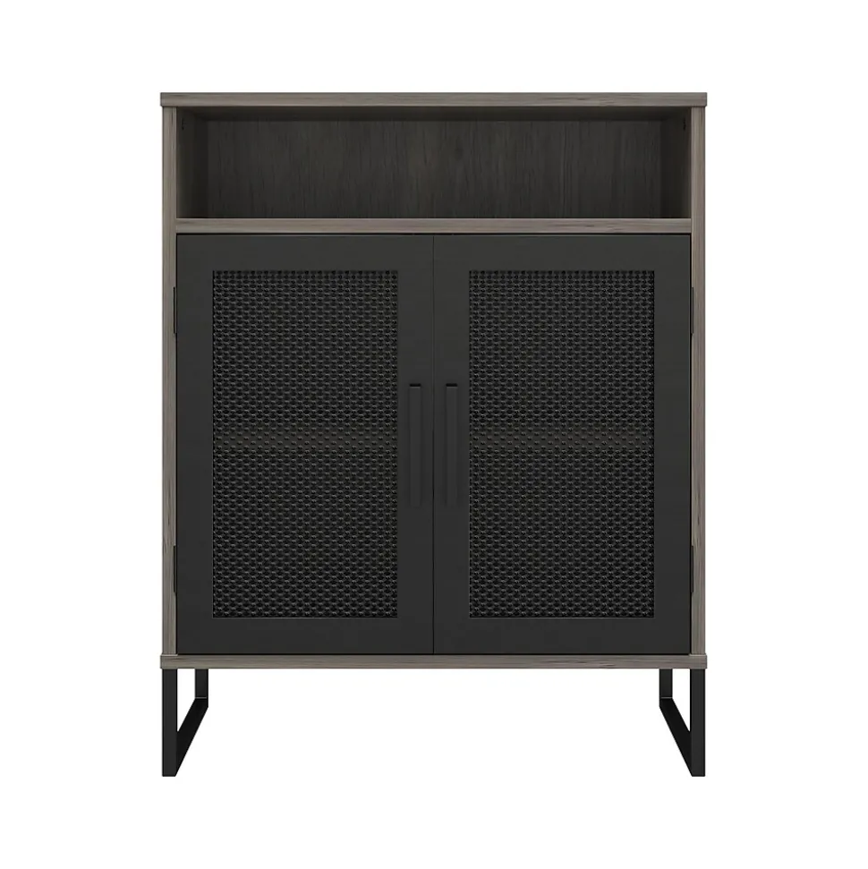 Ameriwood Purdue 30" Storage Cabinet with 3 Shelves, Gray Oak (3558917COM)
