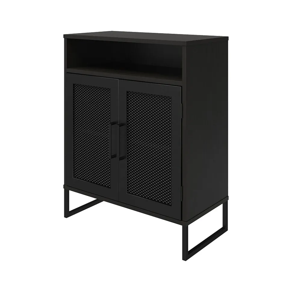 Ameriwood Purdue 30" Storage Cabinet with 3 Shelves, Black Oak (3558335COM)