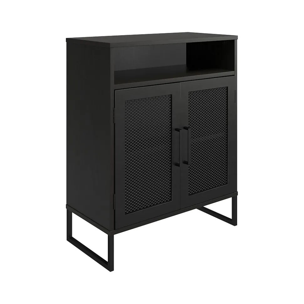 Ameriwood Purdue 30" Storage Cabinet with 3 Shelves, Black Oak (3558335COM)