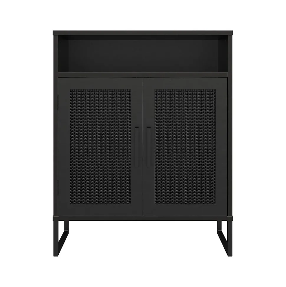Ameriwood Purdue 30" Storage Cabinet with 3 Shelves, Black Oak (3558335COM)