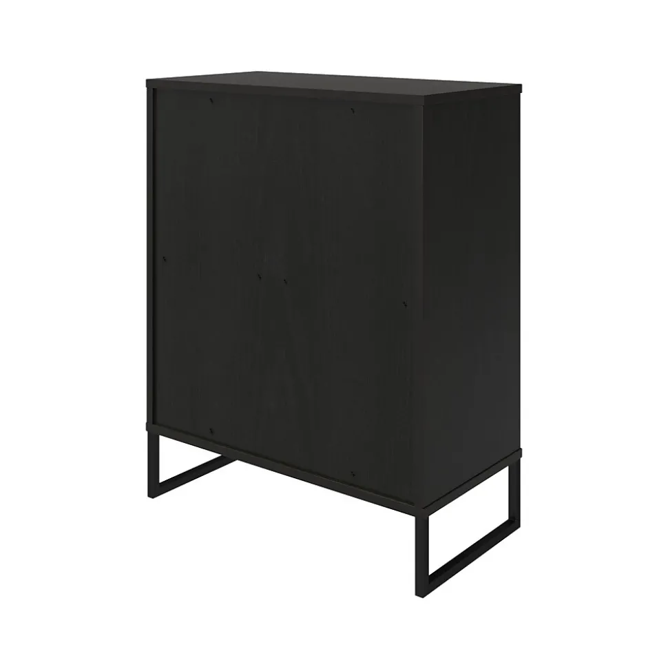 Ameriwood Purdue 30" Storage Cabinet with 3 Shelves, Black Oak (3558335COM)