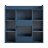 Ameriwood Tyler 40.8"H 9-Shelf Bookcase, Navy Particle Board (4865837COM)