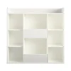 Ameriwood Tyler 40.8"H 9-Shelf Bookcase, White Particle Board (4865013COM)