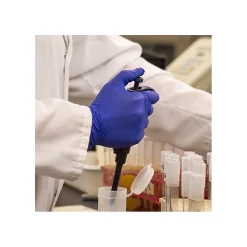 Ammex Professional Series Powder Free Nitrile Exam Gloves, Latex Free, Medium, Indigo, 100/Box (AINPF44100)