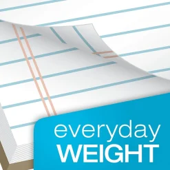 Ampad Evidence, 8-1/2" x 11", White, Glue-Top Writing Pad, Narrow Ruled, Dozen (21-118)