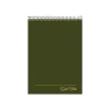 Ampad Gold Fibre Designer Series Notepad, 8.5" x 11.75", Wide Ruled, Classic Green Cover, 70 Sheets/Pad (20-811)