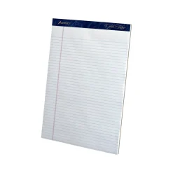 Ampad Gold Fibre Notepads, 8.5" x 11.75", Narrow Ruled, White, 50 Sheets/Pad, 12 Pads/Pack (TOP 20-072)