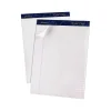 Ampad Gold Fibre Notepads, 8.5" x 11.75", Wide Ruled, White, 50 Sheets/Pad, 12 Pads/Pack (TOP 20-070)